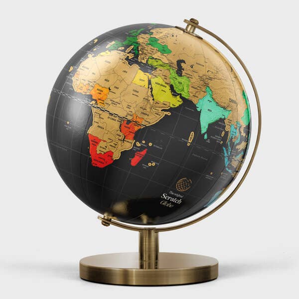 Scratch-Off Travel Globe