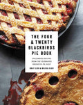The Four & Twenty Blackbirds Pie Book cover: a golden lattice pie photographed from above, with a small white title label