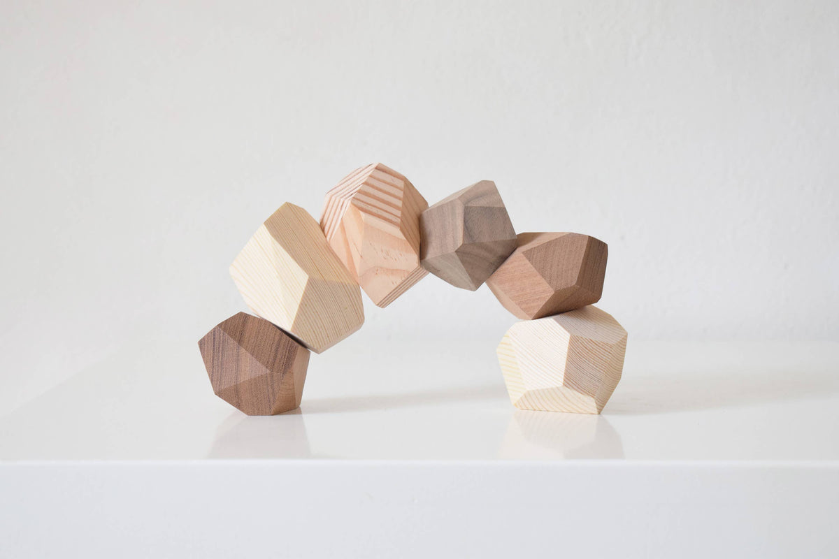 Balance Stones in Five Woods