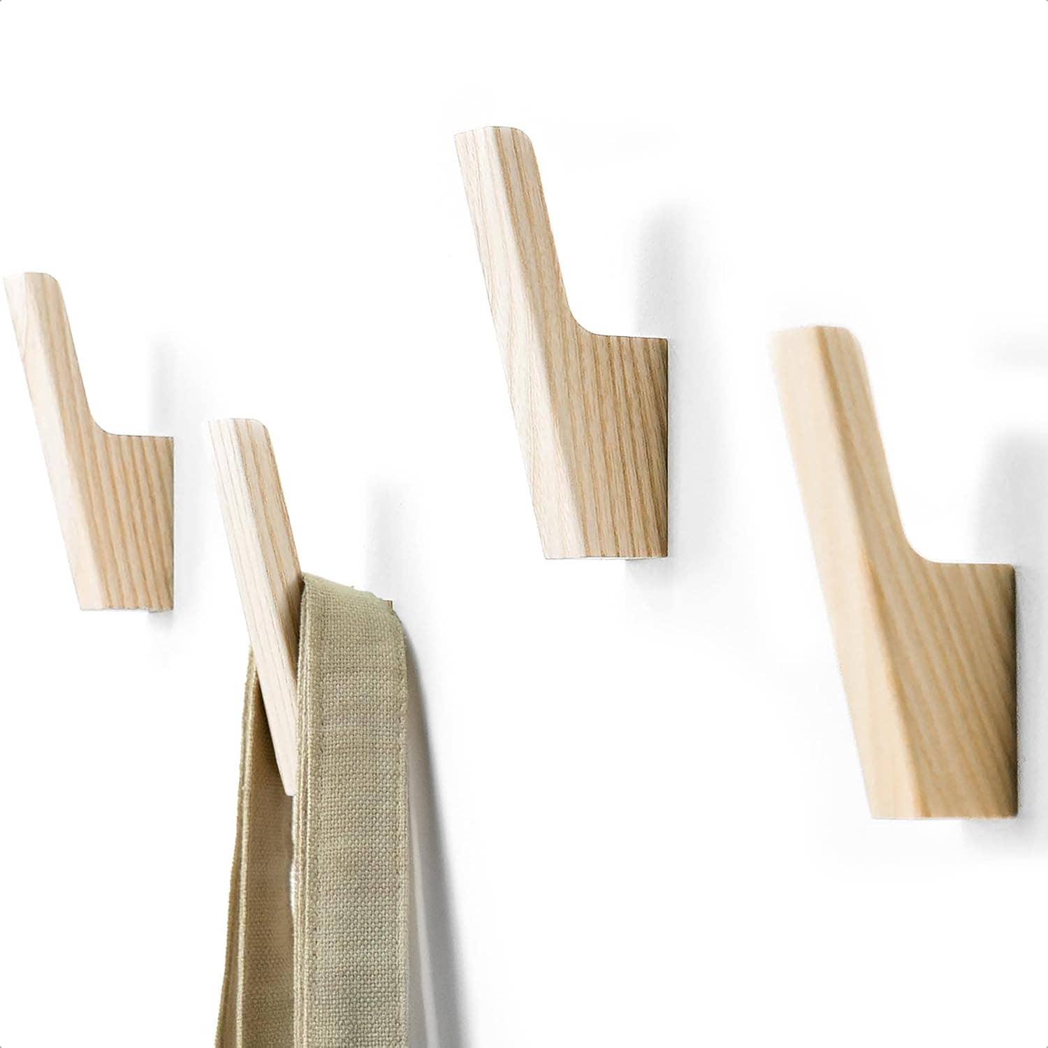 Solid Wood Wall Coat Hooks, handmade wooden coat hooks, from thehrdwood