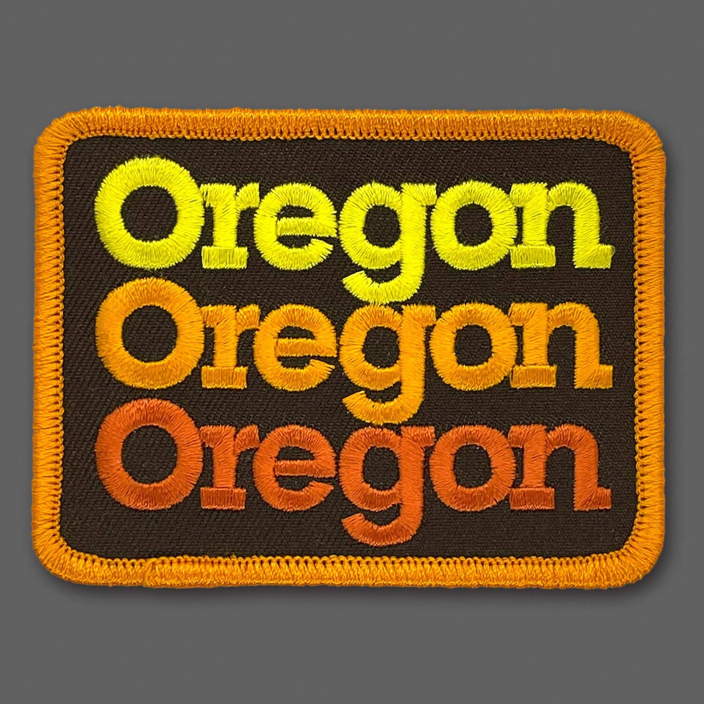 DDC-130 Oregon Stack embroidered souvenir patch by Draplin Design Co.