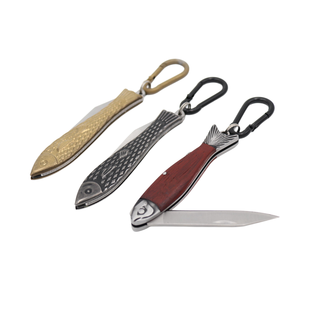 Pocket Fish Knife Keychain, 3.5 inch folding knife keychain, from Real Sic