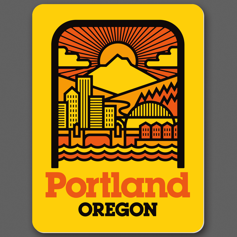 DDC-225 Portland Sunny Day vinyl decal by Draplin Design Co.