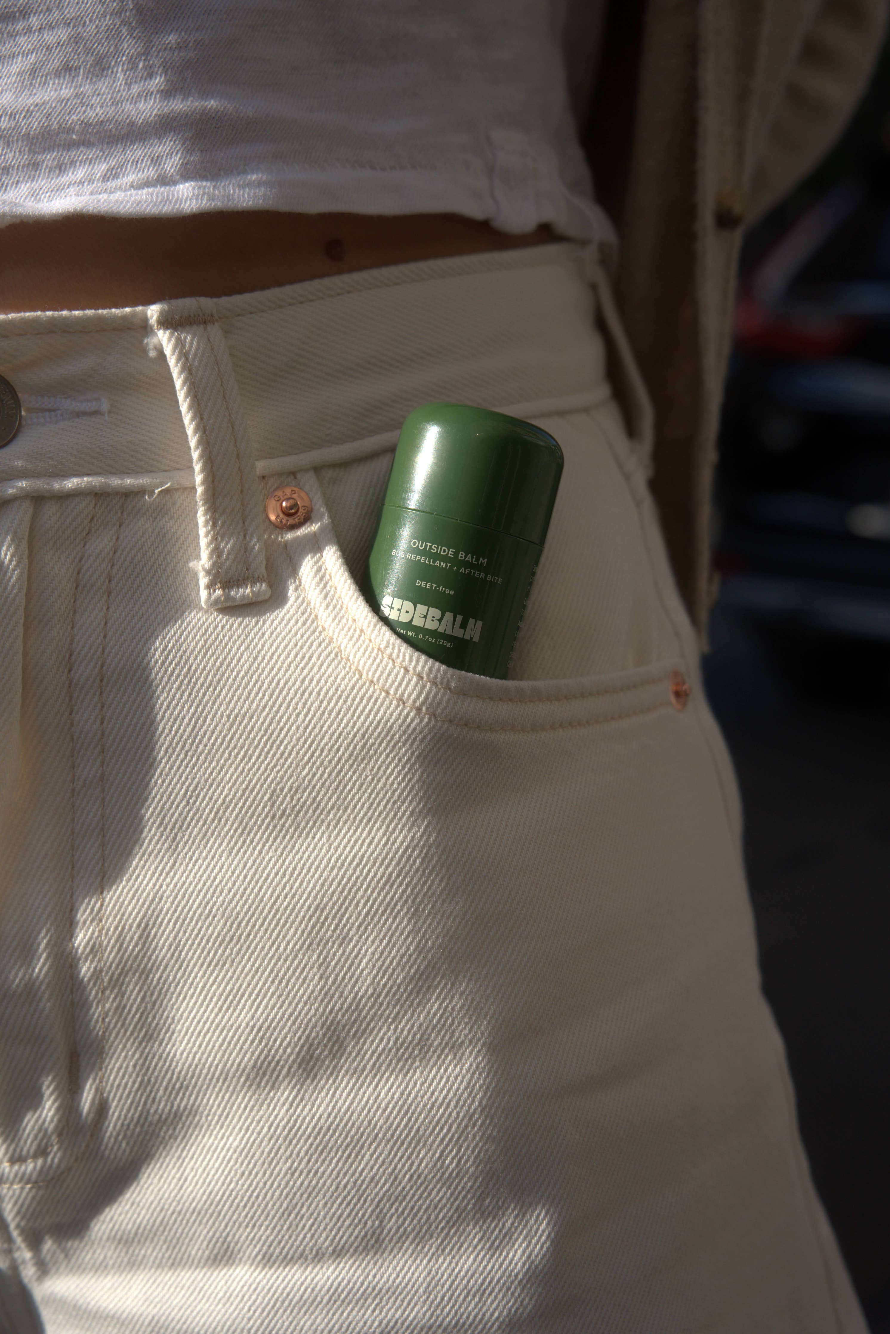 Outside Balm, DEET free bug balm, from Sidebalm