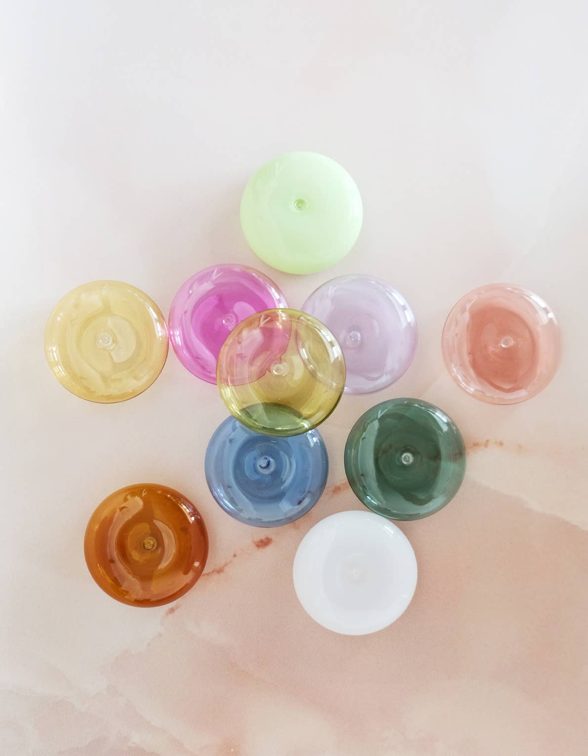 Handblown Glass Incense Holder, bubble glass design, from BOTANICA