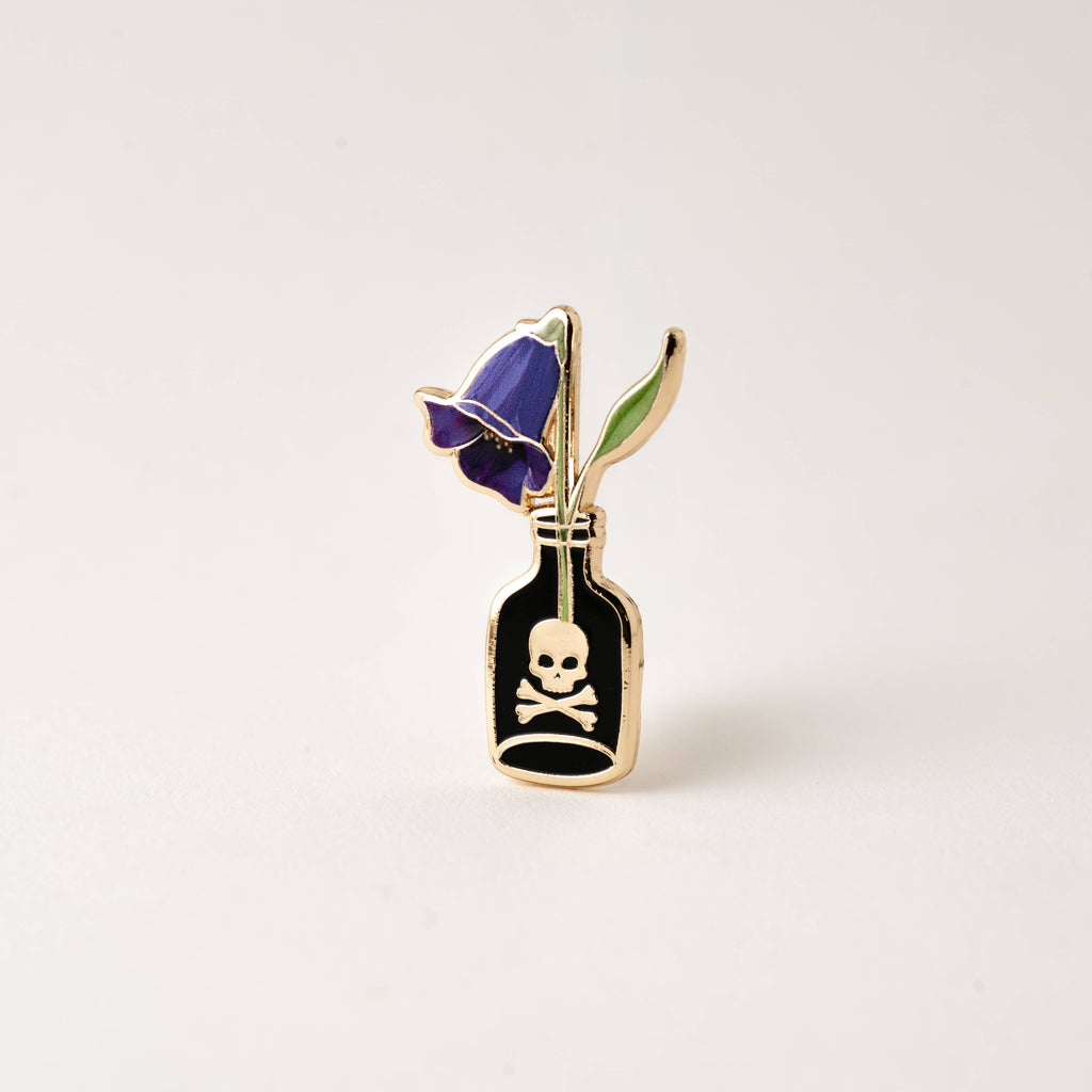 Belladonna Pin, Poisonous Plants Halloween Gift, Witchy Pins