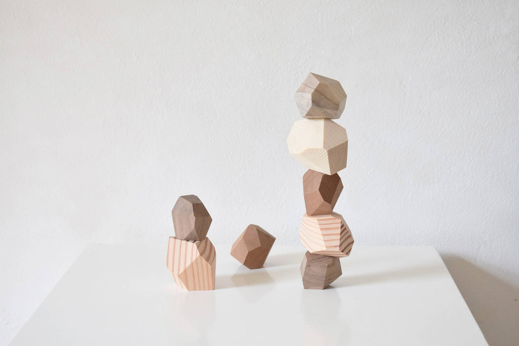 Balance Stones in Five Woods