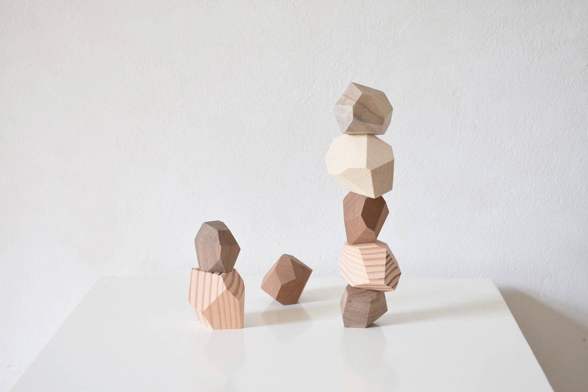 Balance Stones in Five Woods