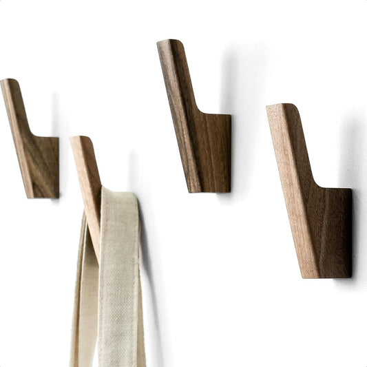 Solid Wood Wall Coat Hooks, handmade wooden coat hooks, from thehrdwood