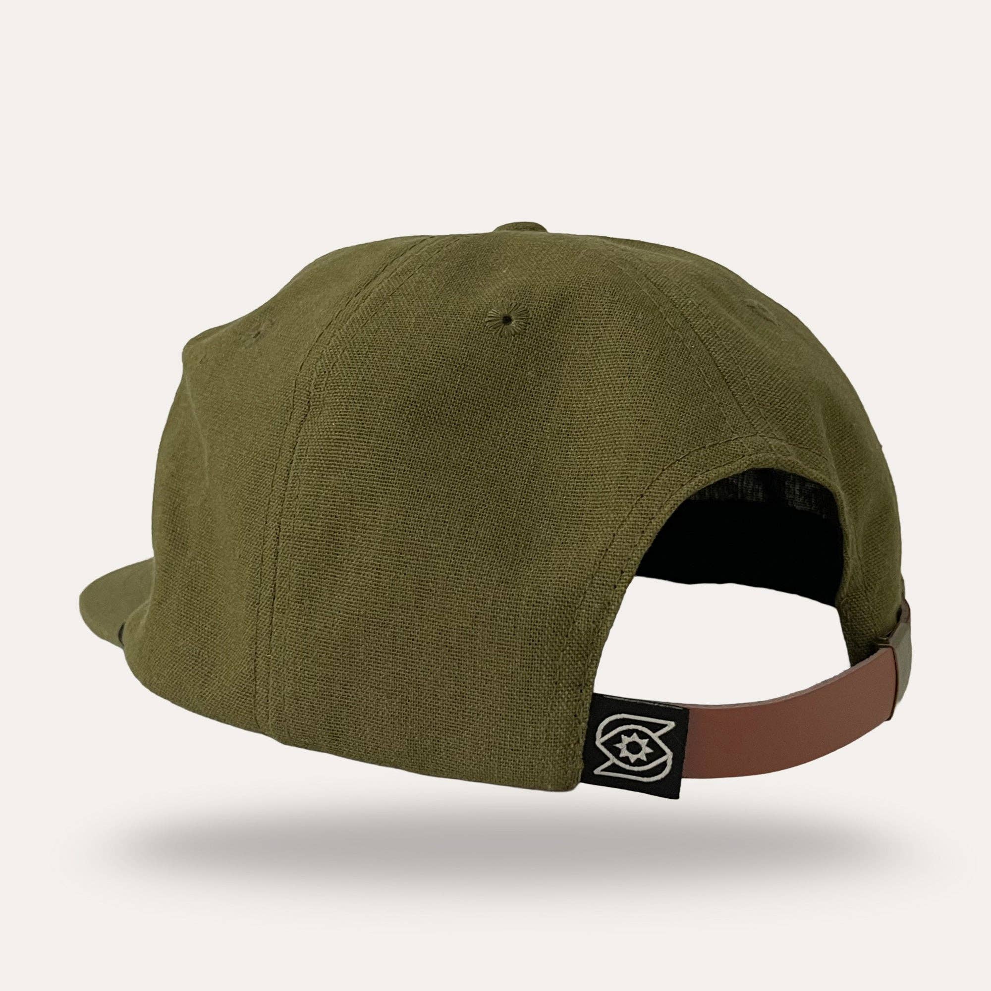 Mushroom Hat in green hemp, from Sunday Lounge