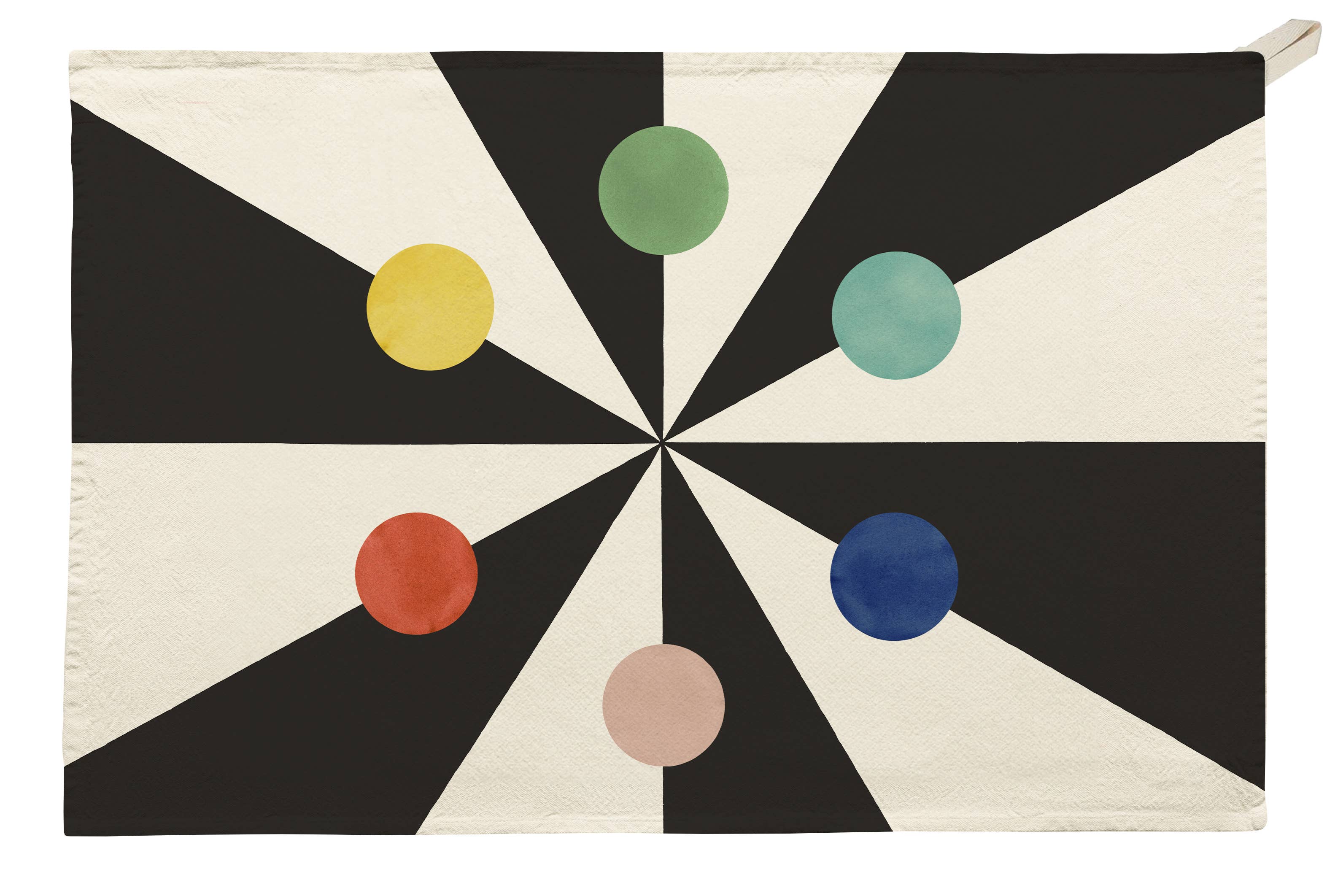 Organic Cotton Tea Towel, Colour Hexagon