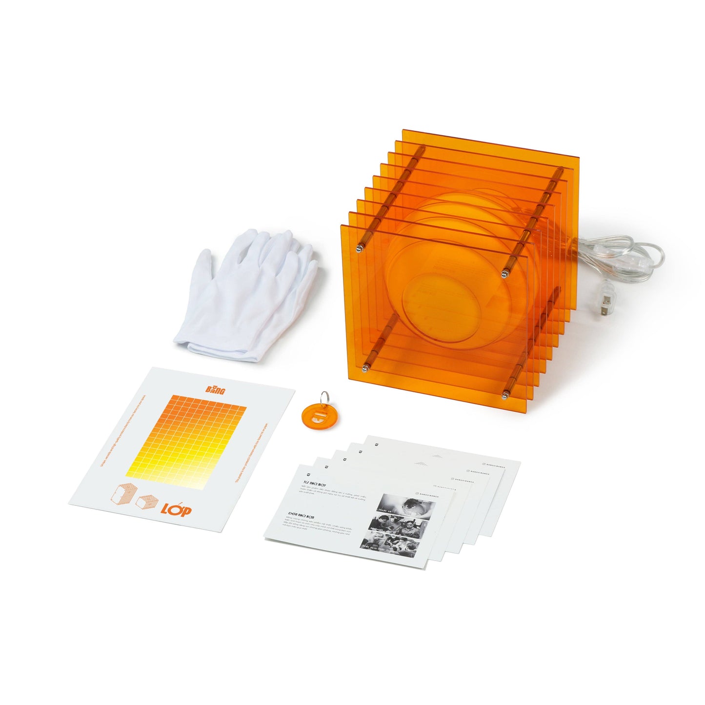 BANG Lớp Tray, Orange Acrylic