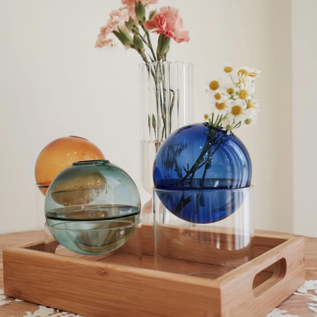 Glass Orb Vase