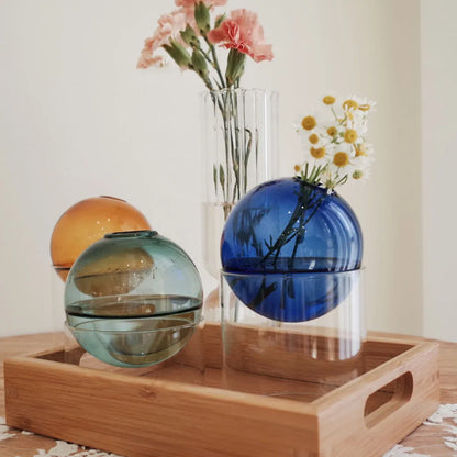 Glass Orb Vase