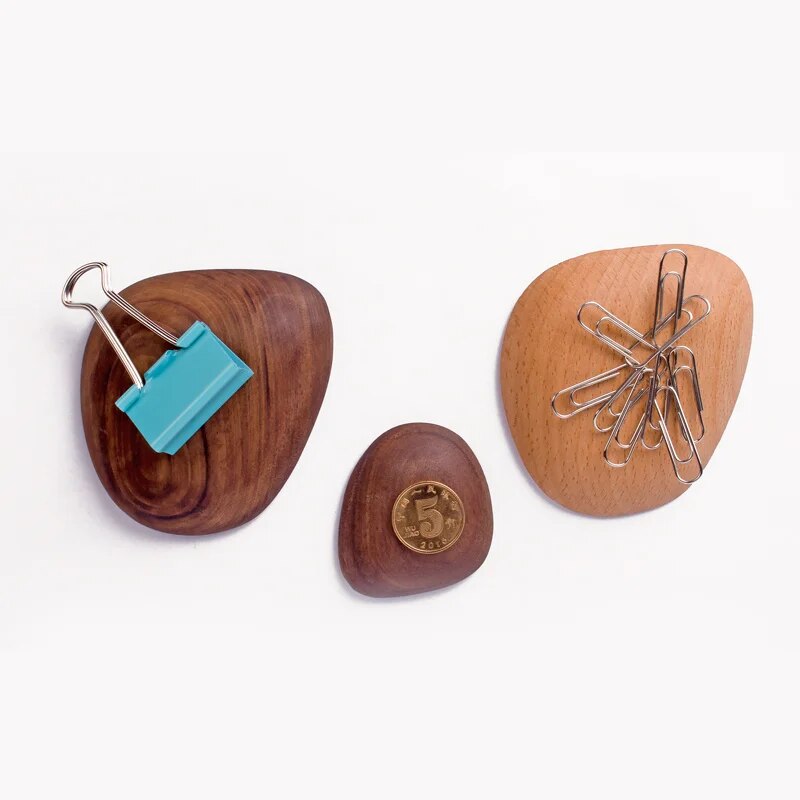 Magnetic Wooden River Stone
