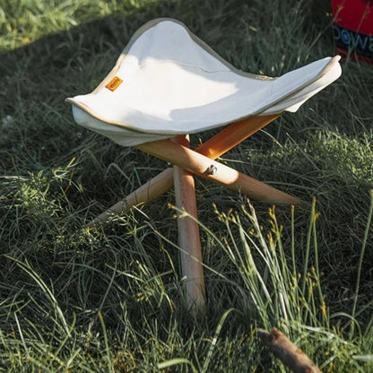 Ultralight Wood & Canvas Stool