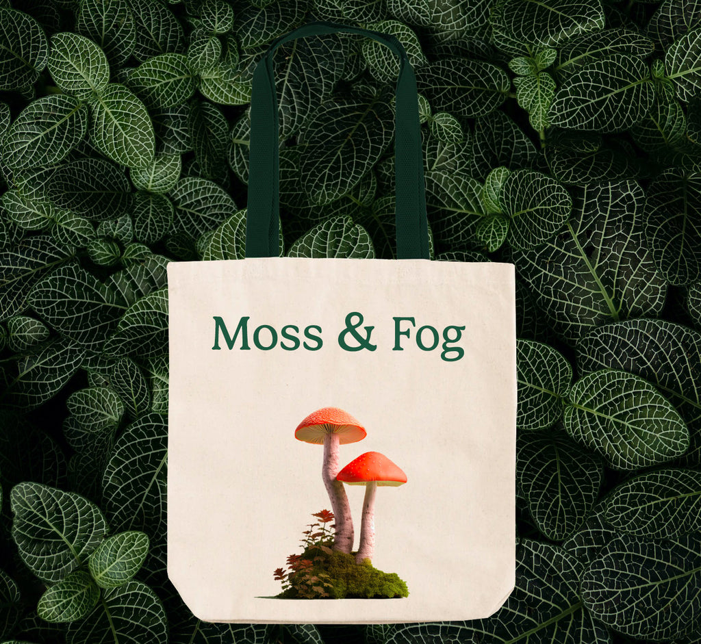 Moss and Fog canvas tote bag