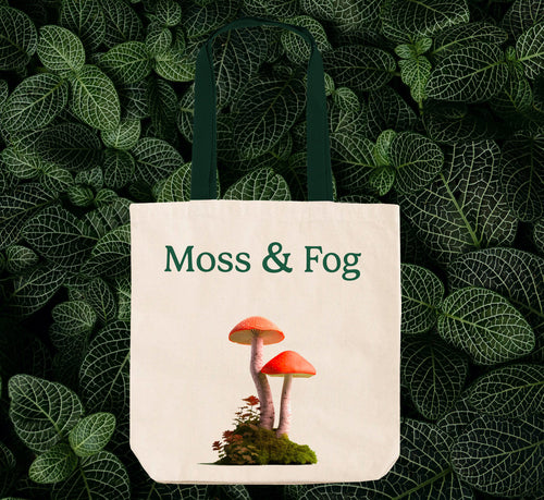 Moss and Fog canvas tote bag