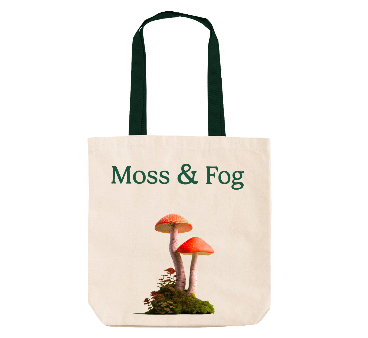 Moss and Fog canvas tote bag