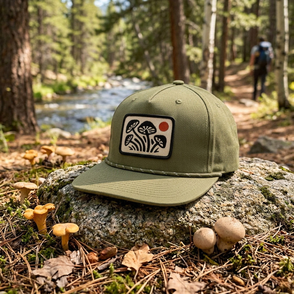 Mushroom Hat - Hemp - Green