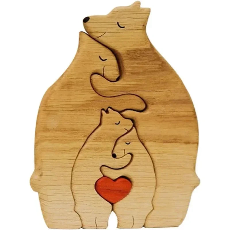 Wooden Bear Family Puzzle
