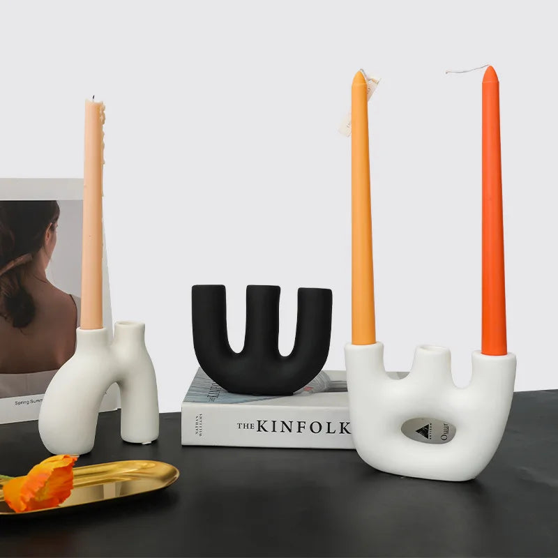 Organic Candlestick Holders