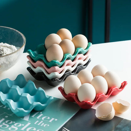 Caja de huevos de cerámica