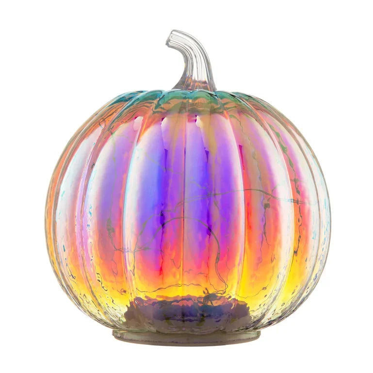 Magical Glass Pumpkin Lantern