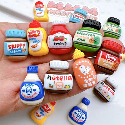 10 piezas: minibotellas y frascos adorables