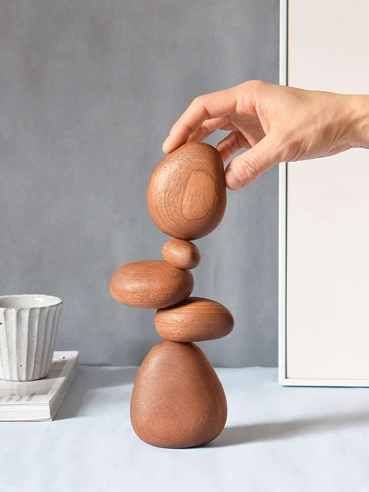 Magnetic Wooden Zen Stones