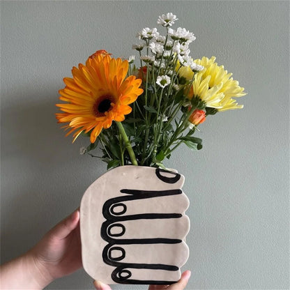 Postmodern Hand Vase