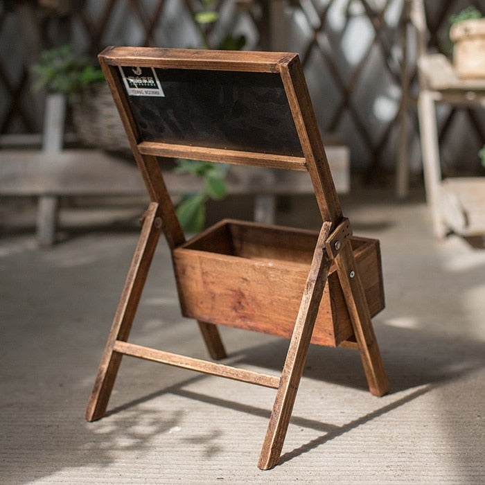 Chalkboard Stand with Integrated Planter