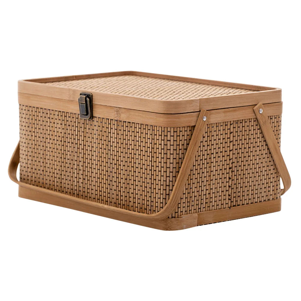 Wood Picnic Basket