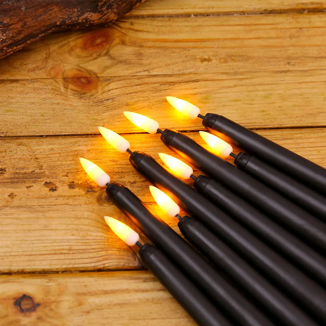 Black Flameless Candles