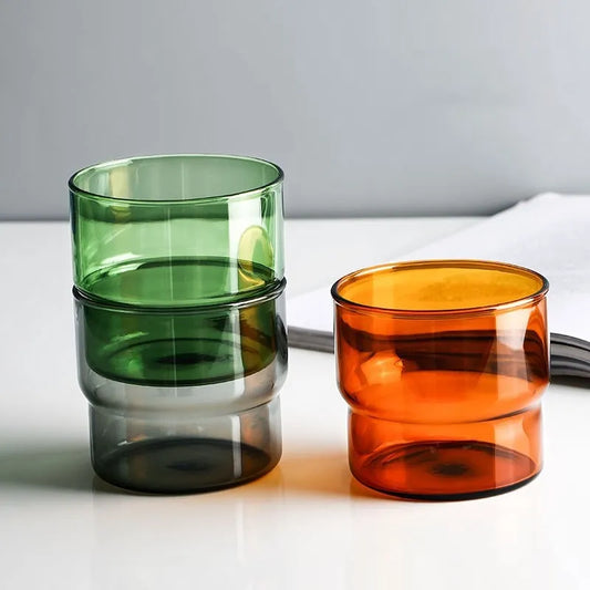 Modern Stackable Glass Tumblers