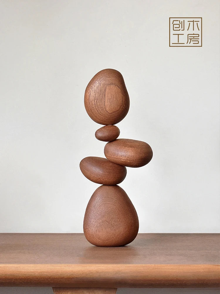 Magnetic Wooden Zen Stones