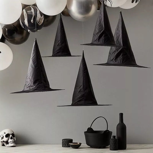 5 Piece Floating Witch Hat Decor 🧙‍♀️