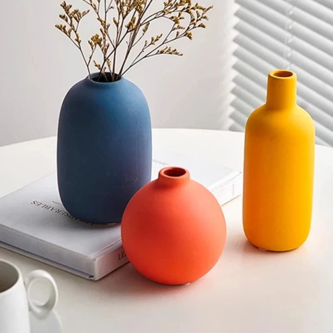 Vibrant Organic Ceramic Vases