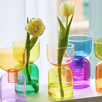 Two-Toned Glass Vases
