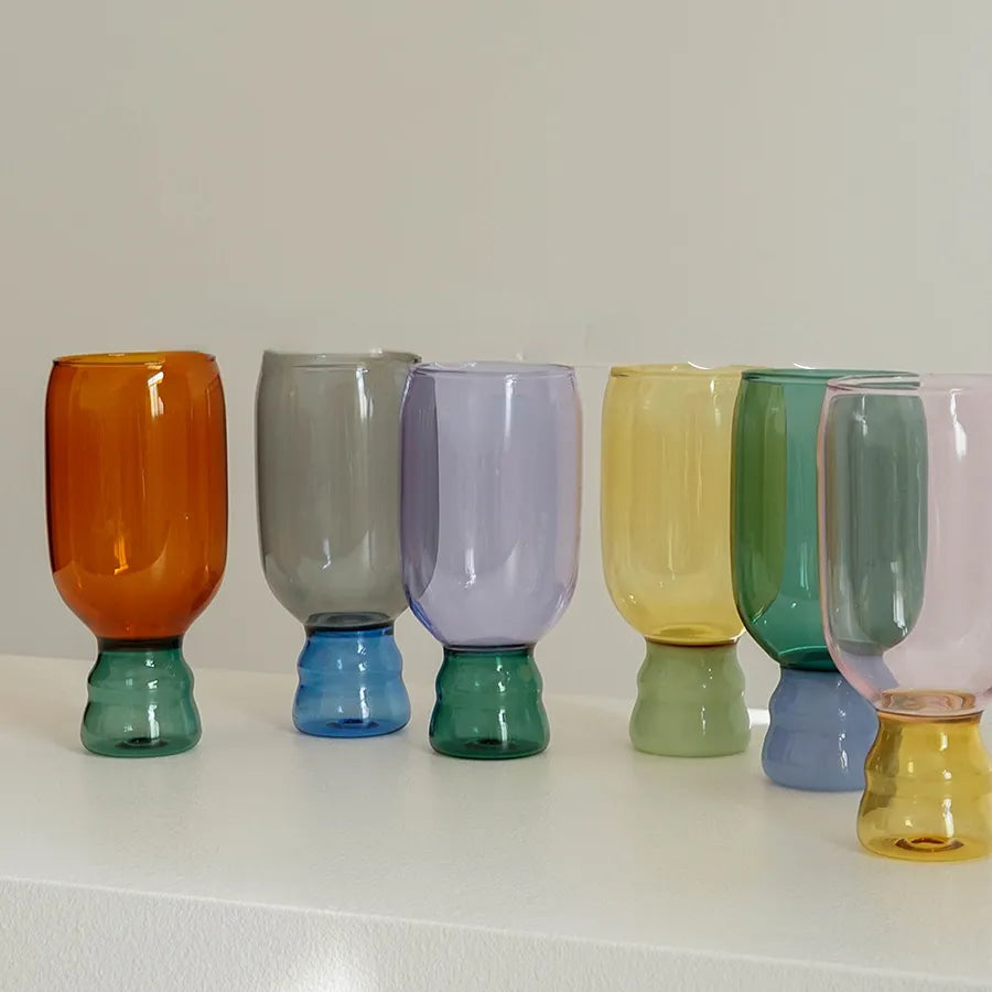 Handmade Funky Two-Color Goblets