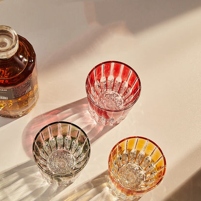 Old-Fashioned Colorful Cocktail Glasses