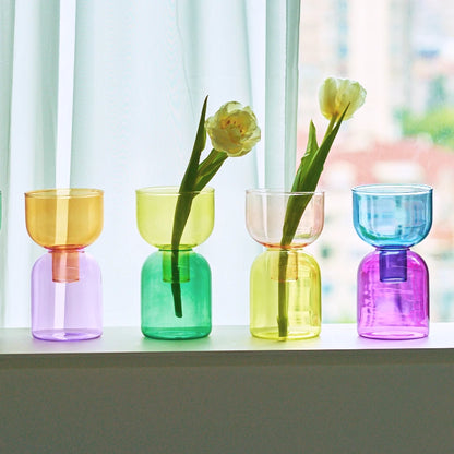 Two-Toned Glass Vases