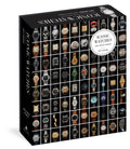 Iconic Watches puzzle box: a black box printed with a grid of dozens of wristwatch faces, each on its own square