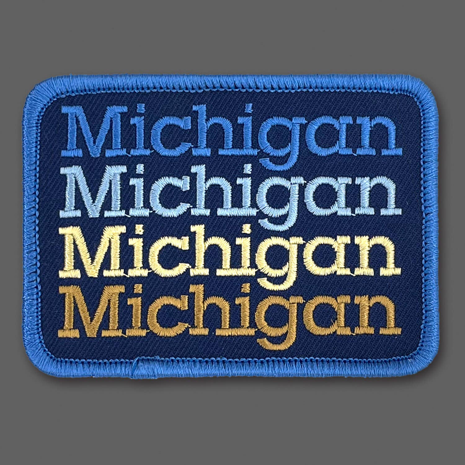 DDC-214 Michigan Stack embroidered souvenir patch by Draplin Design Co.
