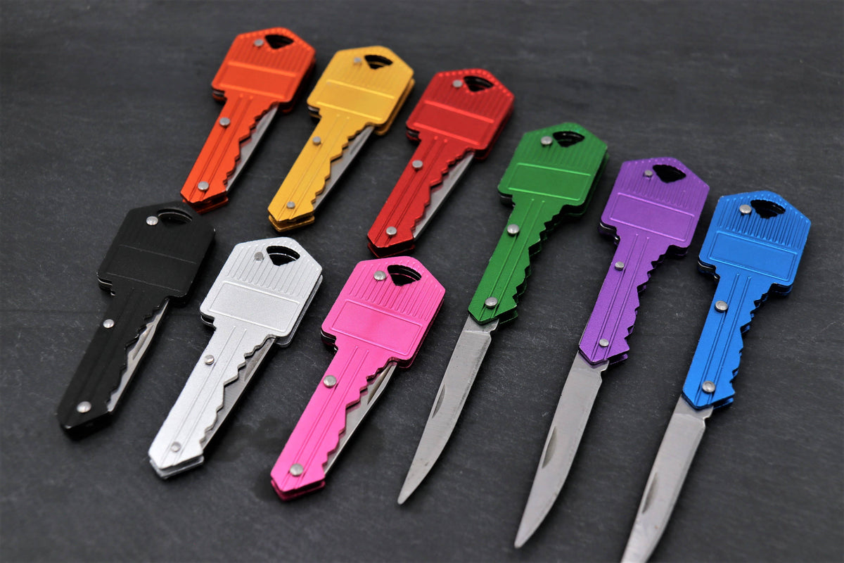 Key Shaped Keychain Knife