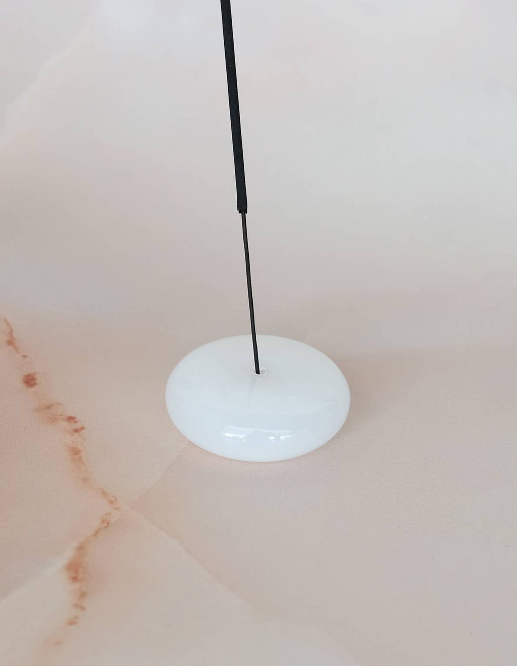 Handblown Glass Incense Holder, bubble glass design, from BOTANICA