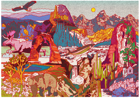 National Parks Collage Puzzle, 1000 piece jigsaw puzzle, from Parks Project