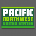DDC-004 Pacific Northwest vinyl decal by Draplin Design Co.