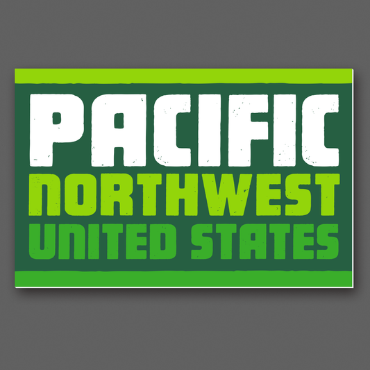 DDC-004 Pacific Northwest vinyl decal by Draplin Design Co.
