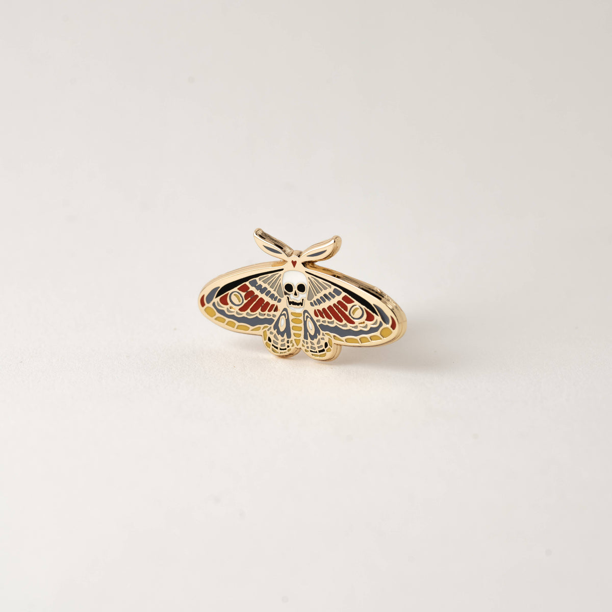 Death Moth Pin - Gothic Death's-Head Hawkmoth Accessory